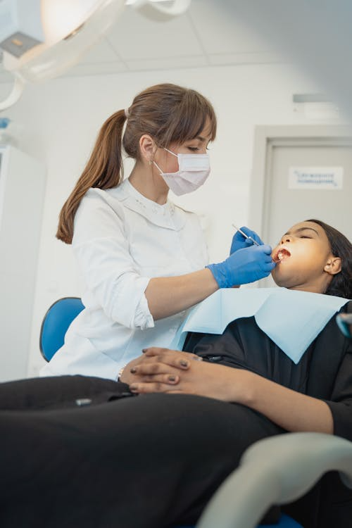 image of a woman during a dental procedure
